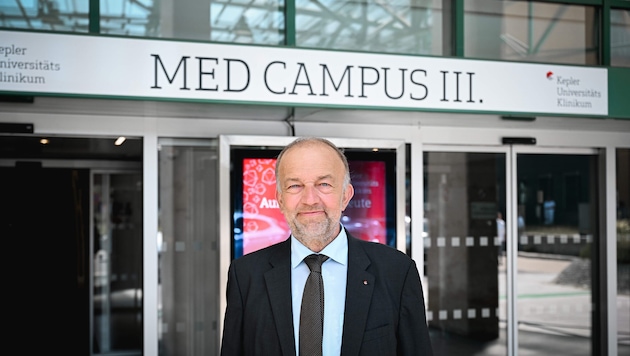 Meinhard Lukas ist seit 1. Juni Chef des Linzer Kepler- Uniklinikums und warnt vor finanzieller ...