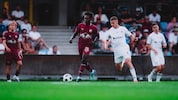 Edmund Baidoo (li.) leitete mit seinem Treffer zum 1:0 den Sieg gegen Kharkiv FC ein