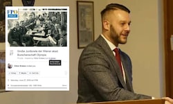 Viktor Erdesz lud im Jahr 2020 mit einem Foto der Wehrmacht zu einem Event der schlagenden ...