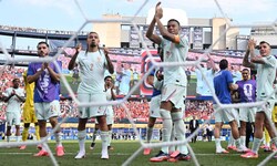 Kylian Mbappe und Co. jubeln nach dem Sieg über Marokko.