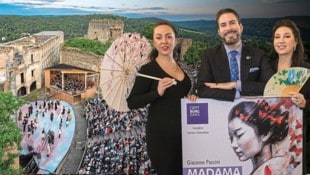 Die malerische Kulisse von Burg Gars – Clemens Unterreiner mit den „Butterflys“ Eugenia Dushina ...