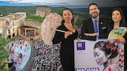 Die malerische Kulisse von Burg Gars – Clemens Unterreiner mit den „Butterflys“ Eugenia Dushina ...