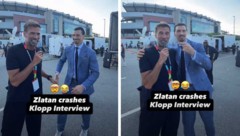 Jürgen Klopp und Zlatan Ibrahimović beim freundschaftlichen „Infight“