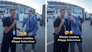 Jürgen Klopp und Zlatan Ibrahimović beim freundschaftlichen „Infight“