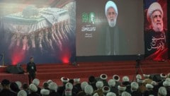 Video-Ansprache des neuen Hisbollah-Chefs Naim Qassem (sprich: Kassem) aus seinem ...