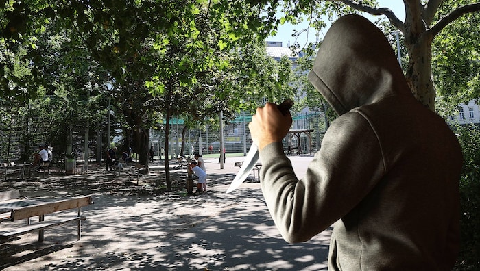 Die blutigen Szenen spielten sich im Wielandpark ab. Der Bub nahm zum Treffen ein Messer mit.