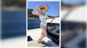 Kelly Osbourne strahlt auf einer Luxus-Yacht in einem eleganten weißen Badeanzug – mit ihrem ...