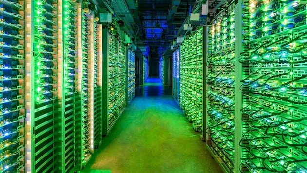 Hier sehen Sie ein Google-Rechenzentrum: Auch in Oberösterreich wird gerade ein riesiges ...