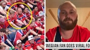 Emil Lappen – einmal eher missmutig im Stadion, den Ruder-Jubel verweigernd, und einmal beim ...
