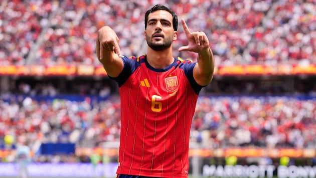 Mikel Merino zog mit den Spaniern ins WM-Halbfinale ein.