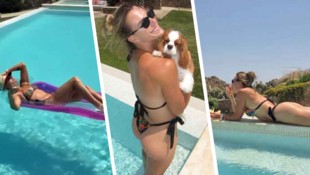 Das Leben ist schön. Aryna Sabalenka genießt den Sommer.