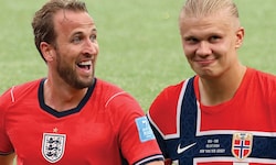 Harry Kane (li.) und Erling Haaland sind bereit für den großen Showdown.