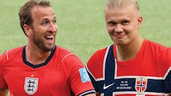 Harry Kane (li.) und Erling Haaland sind bereit für den großen Showdown.