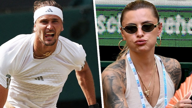 Alexander Zverev (li.) und Sophia Thomalla