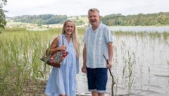 Sandra Lebeiner-Braun und Michael Lebeiner genießen ihre Freizeit am liebsten am Grabensee.