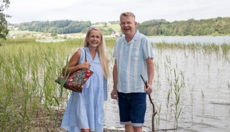 Sandra Lebeiner-Braun und Michael Lebeiner genießen ihre Freizeit am liebsten am Grabensee.