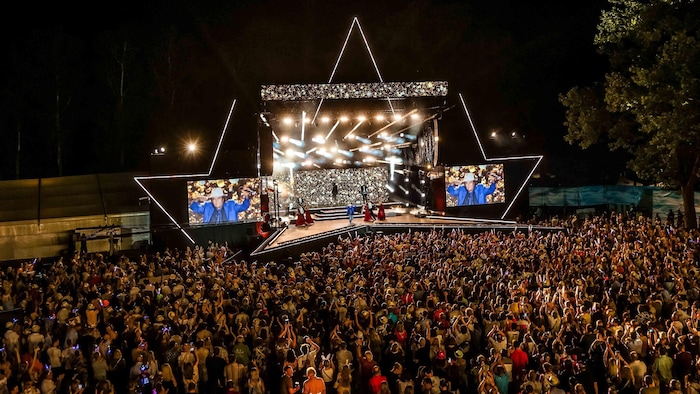 Die Ostbucht-Arena bei der Starnacht am Wörthersee.