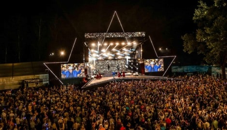 Die Ostbucht-Arena bei der Starnacht am Wörthersee.