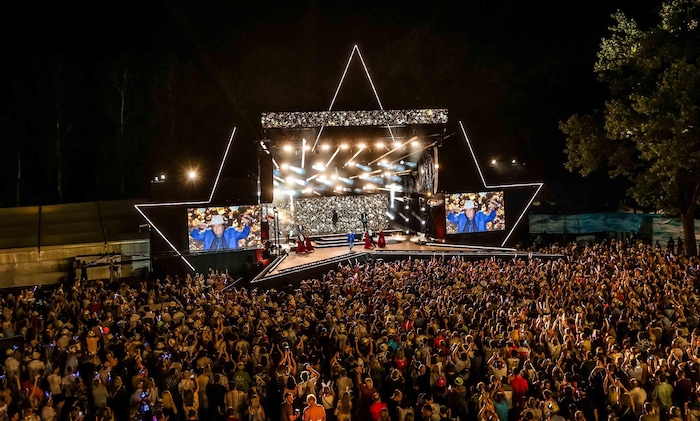 Die Ostbucht-Arena bei der Starnacht am Wörthersee.