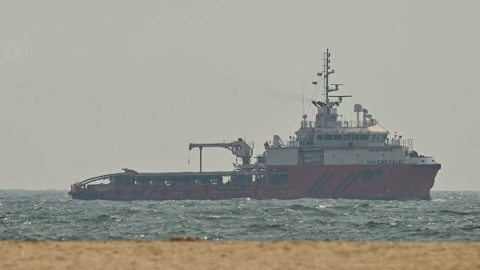 Schiff in der Straße von Hormuz