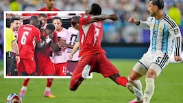 Der Schweizer Breel Embolo hebt ab – eine folgenschwere Entscheidung. Danach (linkes Bild) ...