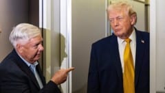 US-Senator Lindsey Graham und US-Präsident Donald Trump