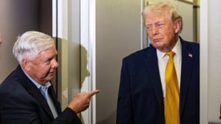 US-Senator Lindsey Graham und US-Präsident Donald Trump