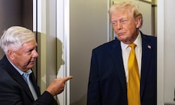 US-Senator Lindsey Graham und US-Präsident Donald Trump
