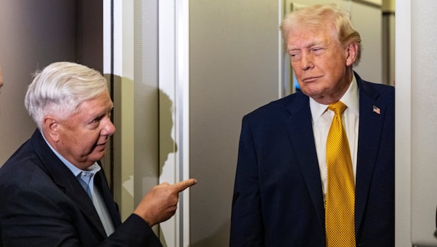 US-Senator Lindsey Graham und US-Präsident Donald Trump