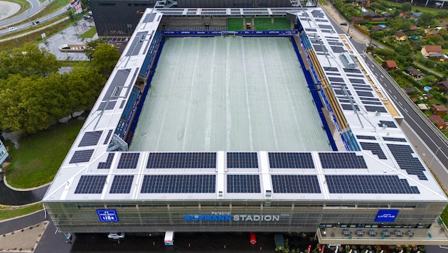 Im Hofmann Personal Stadion kam es zu den Ausschreitungen.