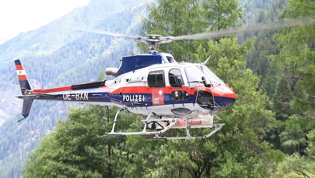 Der Polizeihubschrauber „Libelle“ war im Einsatz.