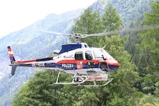 Der Polizeihubschrauber „Libelle“ war im Einsatz.