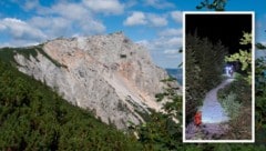 Anstatt des Wanderweges wurde ein viel zu schwerer Klettersteig für den Abstieg gewählt – ein ...