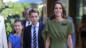Prinzessin Kate brachte zum Finale in Wimbledon auch heuer Charlotte und George mit.