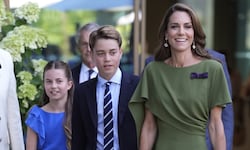 Prinzessin Kate brachte zum Finale in Wimbledon auch heuer Charlotte und George mit.