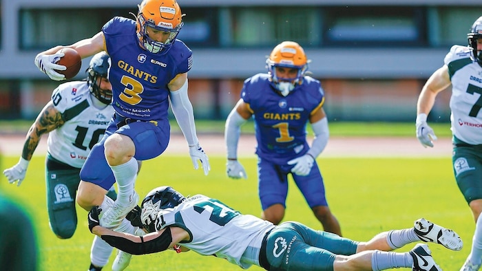 Zu stark! Die Grazer Giants waren nicht zu fassen und zogen gegen Prag souverän ins AFL-Finale ...