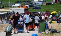 Abreise beim Electric Love Festival