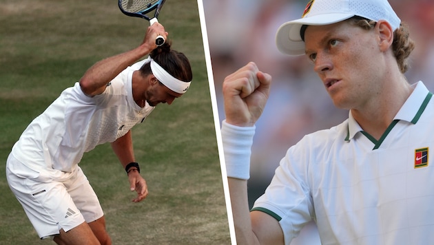 Jannik Sinner (right) successfully defended his title at the Wimbledon Grand Slam tennis ...