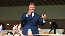Auch Strahlemann David Beckham fiebert bei der WM mit.