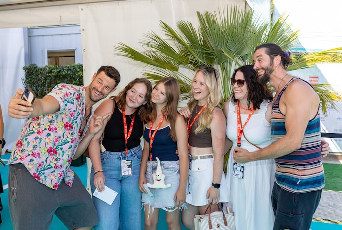 Die „Krone“-Gewinner durften die Stars vor der Show persönlich treffen.