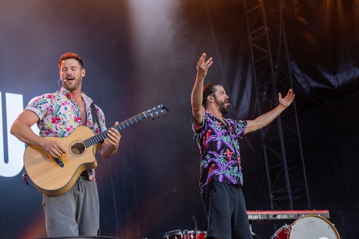 Das kongeniale Duo präsentierte sich bestgelaunt.