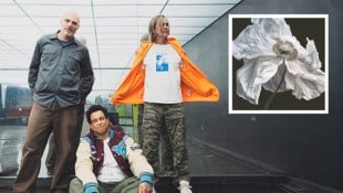 Alan Cage, Sergio Vega und Walter Schreifels (v.l.) lärmen mit Quicksand nach zwei Reunions so ...