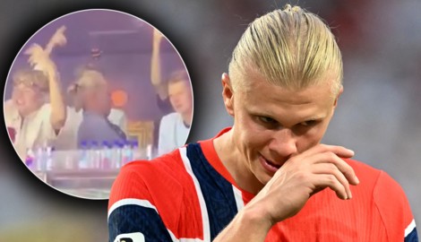 Erling Haaland packte seine Dancemoves aus.