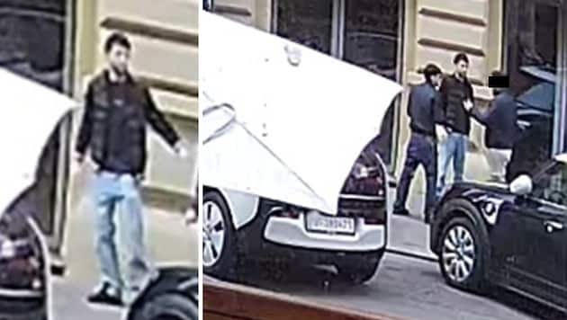 Die Männer konnten auf einer Überwachungskamera gesichtet werden.