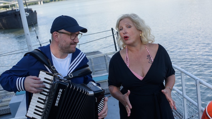 Katharina Hofmann und Jockl Werner mit Seemannsgarn