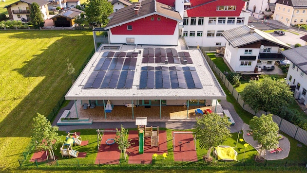Der Kindergarten in St. Martin am Tennengebirge mit modernem Zubau
