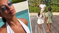 David Alaba genießt die Zeit mit seinen Kindern und seiner Frau Shalimar.