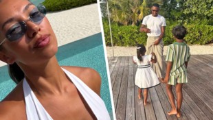 David Alaba genießt die Zeit mit seinen Kindern und seiner Frau Shalimar.