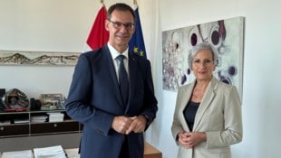 Justizministerin Anna Sporrer und Landeschef Markus Wallner haben sich auch zu strittigen Themen ...