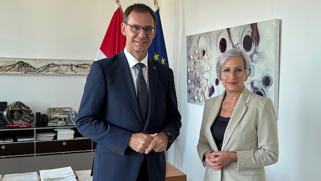 Justizministerin Anna Sporrer und Landeschef Markus Wallner haben sich auch zu strittigen Themen ...